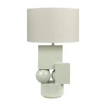 Lampe en c�ramique avec abat - jour vert menthe 70cm vector - versmissen