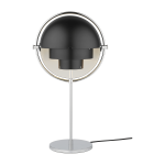 Lampe � poser chrome et m�tal noir semi - mat multi - lite - gubi