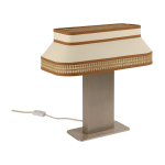 Lampe en coton et papier beige cr�me square - market set