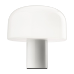 Lampe design en aluminium blanc et verre opalin triplex bellhop glass t - flos