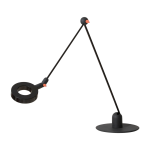 Lampe design de bureau en m�tal noir l'amica - martinelli luce