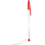 Lampe design rouge 16, 5x13x178cm bic - seletti