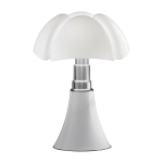 Lampe dimmable en acier inox blanc 55 x 86 cm pipistrello 4. 0 - martinelli luce