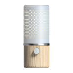 Lampe en fr�ne et m�tal blanc 11x24cm jazz - herstal
