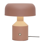 Lampe � poser iron porto h. 30x25cm / abat - jour rond dia. 25x9cm terra - it's about romi