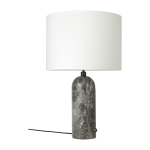 Lampe � poser en marbre gris 49 cm gravity - gubi