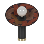 Lampe en m�tal arcs brique 37 cm gatsby - market set