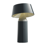 Lampe portable en acier grise 22, 5 cm bicoca - marset