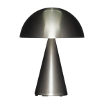 Lampe portable en fer argent� 15xh20cm mush - h�bsch