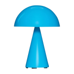 Lampe portable en fer bleu 15xh20cm mush - h�bsch