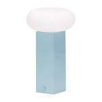 Lampe portable en nickel bross� bleu low - h�bsch