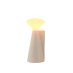 Lampe portable en pierre blanche 8x19 cm mantle - tala