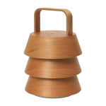 Lampe portable en sapin naturel luver - ferm living