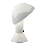 Lampe en r�sine blanche 22 x 28 cm elmetto - martinelli luce