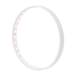 Lampe � poser ronde en acier blanc 22cm nano - le deun