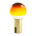 Lampe sans fil ambr�e pied laiton dipping light - marset