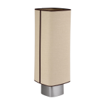 Lampe de sol en tissu beige et m�tal 79cm dolce - market set