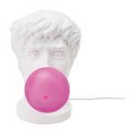Lampe statue bubble - gum en r�sine blanche 40 cm wondertimes - seletti