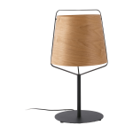 Lampe de table en bois et m�tal noir 27 x 71 cm stood - faro barcelona