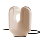 Lampe de table en c�ramique grise sable 14, 5x20cm batucada - ferroluce