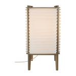 Lampe de table en ch�ne avec abat - jour 26 x 26 x 47 cm bee hive - le klint
