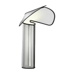 Lampe de table design aluminium et anthracite chiara - flos