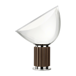 Lampe de table design en plastique et m�tal bronze taccia - flos