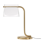 Lampe de table en laiton et verre 41x48, 5cm cabaret - maytoni