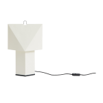 Lampe de table en papier de soie blanc et m�tal noir 17, 5x28x44cm aplat - hay