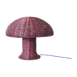 Lampe de table en rotin bordeaux - hkliving
