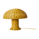 Lampe de table en rotin moutarde - hkliving