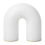 Lampe de table en verre blanc 21, 4 x 21, 6 cm vuelta - ferm living