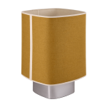Lampe en tissu jaune curry et m�tal 41cm dolce - market set
