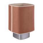 Lampe en tissu marron li�ge et m�tal 41cm dolce - market set
