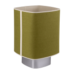 Lampe en tissu vert et m�tal 41cm dolce - market set