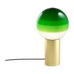 Lampe verte pied laiton 36 cm dipping light - marset