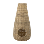 Lanterne ottine avec verre nature bambou - bloomingville