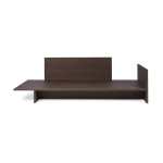 Lit en ch�ne fonc� 97x207cm kona - ferm living