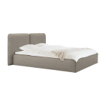Lit coffre en tissu brun clair 140x200cm melu - noo. ma