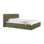 Lit coffre en tissu vert 160x200cm melu - noo. ma
