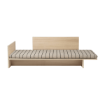 Lit une personne en bois de ch�ne vernis kona - ferm living