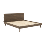 Lit en pin fonc� laqu� 180 x 200 cm retreat - karup design
