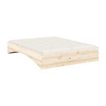 Lit en pin naturel 160x200cm orbit - karup design