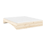 Lit en pin naturel 180x200cm orbit - karup design