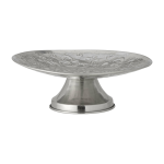Litha plateau � g�teaux m�tal argent - bloomingville
