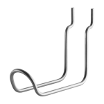 Lot de 2 crochets verticaux en acier inoxydable 4x10x11, 5cm string system - string furniture