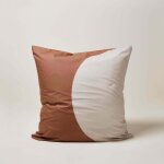 Lot de 2 taies d'oreiller pilar naturel et terracotta - madura