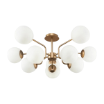 Lustre avec 10 sph�res en m�tal dor� erich - maytoni