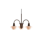 Lustre en laiton vieilli terracotta 52x34cm centenary - louis poulsen
