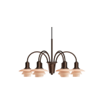 Lustre en laiton vieilli terracotta 60x34cm centenary - louis poulsen